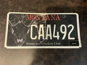 EXPIRED MONTANA BOONE AND CROCKETT CLUB LICENSE PLATE - Picture 1 of 4