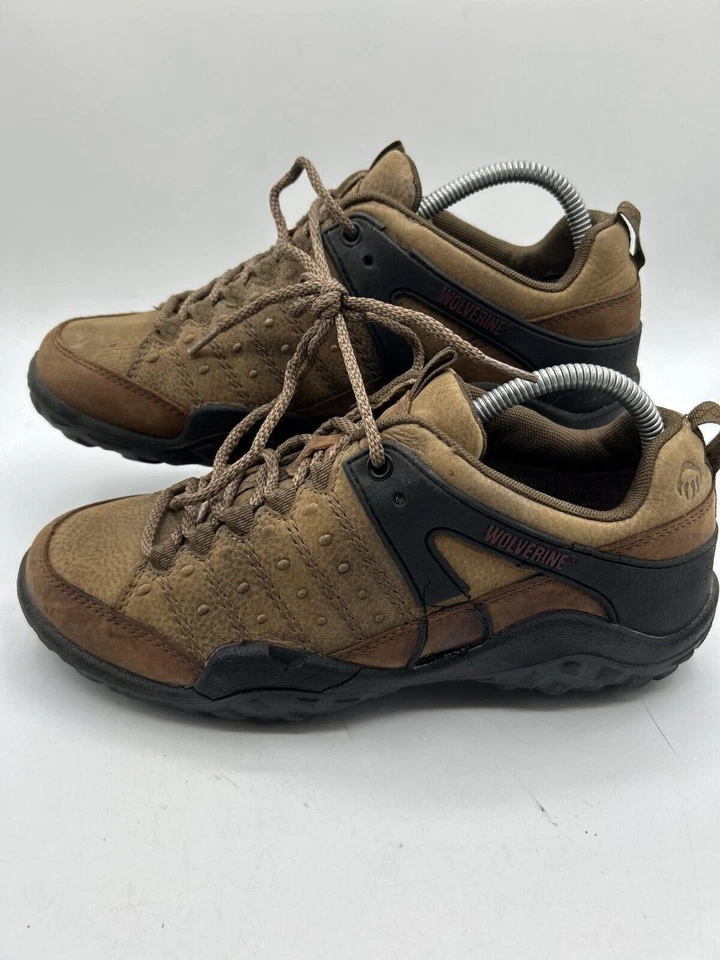 MX Wolverine Athletic Shoes Women's Sz 8E Brown Leather Lace Up Round Toe - Image 1 of 4