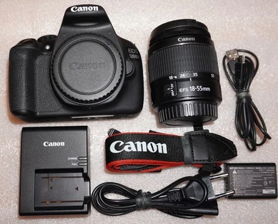 Canon EOS 1200D 18.0 MP SLR Digital Camera Kit with EF-S 18-55 mm Like New - Image 1 of 4