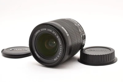 Lente zoom Canon EF-S 18-55mm f3.5-5.6 IS STM negro directo de Japón 944 - Imagen 1 de 4