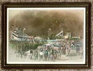 Vintage Kyle Field 11/28/75 Framed Print 26” x 19” Texas A & M Aggies vs Texas - Picture 1 of 5