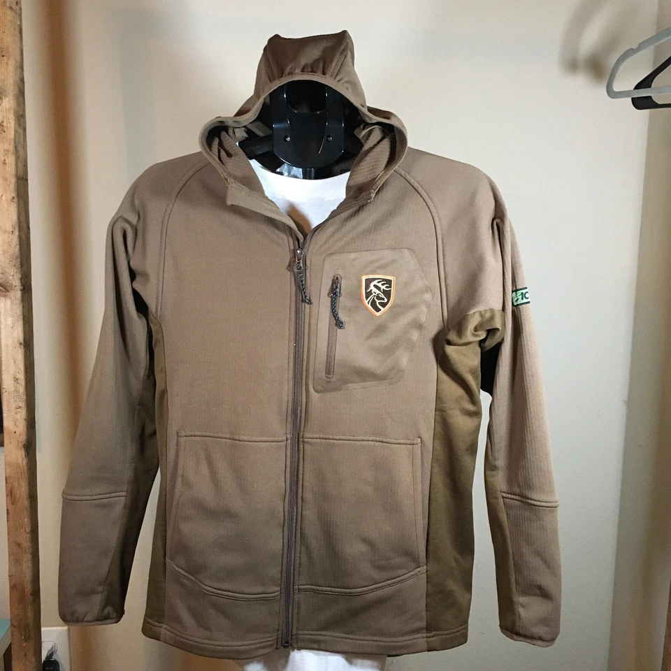 In-Season Drake Non-Typical M Scent Control Hunting Hoodie Jacket Brown Tan - Image 1 of 4