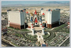 Excalibur Hotel & Casino Aerial View Las Vegas Nevada Continental Postcard 1998 - Picture 1 of 2