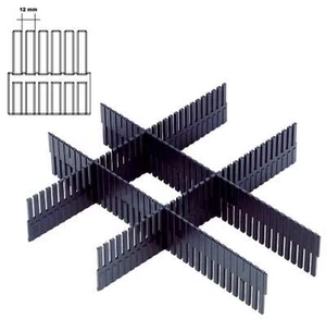 Robuste Schubladentrenner Schubladenteiler 37,5x 7cm - Schubladen Organizer Steg - Picture 1 of 9