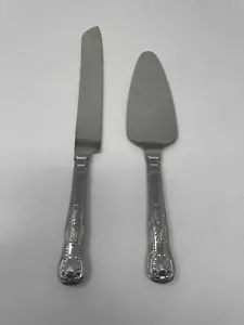 Bridalake Silver Plate Stainless Steel Wedding Cake Knife & Server Japan - Picture 1 of 7