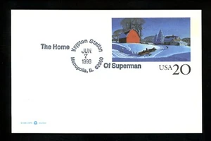 US Postal History Comics Home of Superman Krypton Pictorial 1996 Metropolis IL - Picture 1 of 2