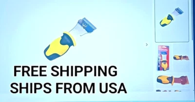 4 3/4 INCH Heavy Duty Stubby Razor Blade Scraper w/ Comfort Soft Grip Handle NIP - Image 1 of 4