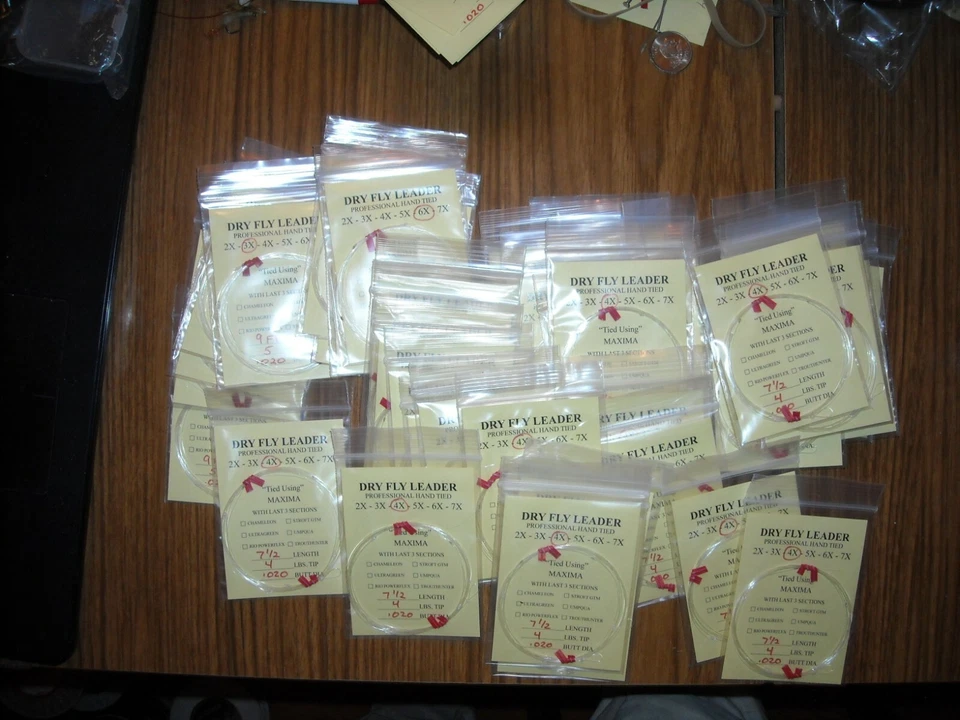 LÍDERES DE PESCA CON MOSCA, LÍDERES CÓNICOS, ALBAÑIL - ULTRAVERDE, - TU ELECCIÓN 6 PAQUETES Foto 1 de 1