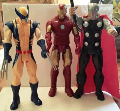 FIGURAS HASBRO IRONMAN THOR WOLVERINE 2013 USADAS 12 PULGADAS (3) Foto 1 de 4