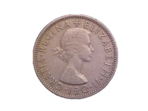 1955 GREAT BRITAIN ELIZABETH II 2 SHILLINGS KM# 906 - HIGH GRADE CIRC! -d9890xux - Picture 1 of 2