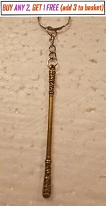 Antique Bronze Bat with Silver Coloured Key Chain  (Type 4) - Picture 1 of 2