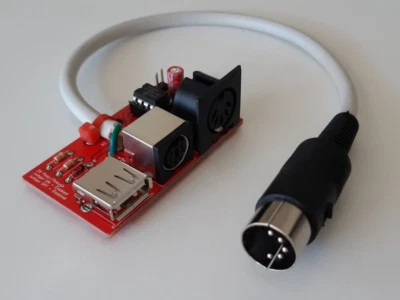 USB/PS2/AT auf XT Tastatur Konverter - Vintage PC IBM XT 5160 - 5150 - UNIVERSAL - Bild 1 von 4