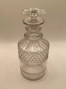 Gorgeous Antique Cut Glass Crystal Square Liquor/Whiskey Decanter - Picture 1 of 7