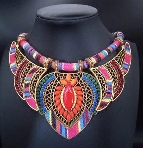 Colorful Rhinestone Necklace - Picture 1 of 3