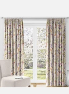Sundour Hampshire Floral Pencil Pleat Lined Curtains In Multi Colour's - Picture 1 of 7