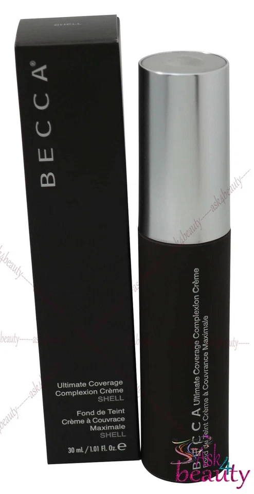 BECCA Ultimate Coverage Complexion Creme Foundation 1oz / 30ml Shell New In Box - Image 1 of 1