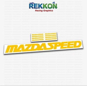 MAZDA SPEED 3 5 6 CX7 RX8 RX7 Mazdaspeed Racing Emblem Decal Logo Sticker + GIFT - Picture 1 of 8