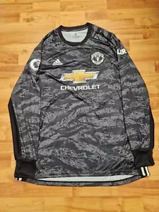 CLASSIC MANCHESTER UNITED 2019-2020 MENS XL GK GOALKEEPER SHIRT ADIDAS DE GEA #1 - Picture 1 of 10