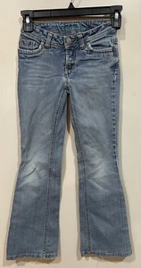 Vintage Limited Too Super Low Flare Medium Wash Girls Jeans Size 10 Slim - Picture 1 of 8