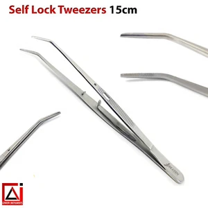 Chirurgische Baumwolle Gewebe Verband Daumen Pinzette Dental Selbstsichernde Pinzette Labor - Bild 1 von 5