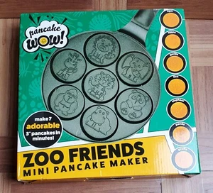 Zoo Friends Pfannkuchenform Machen Sie 7 einzigartige Flapjack Tiere Antihaft Pfanne Kuchen NEU - Bild 1 von 2