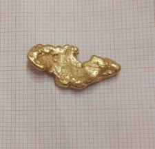 BELLISSIMA PEPITA ORO ALASKA 3,954 G GOLD NUGGET ALASKA