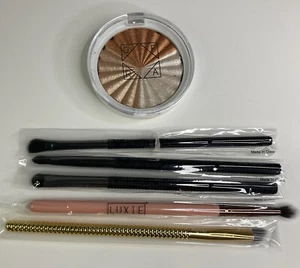 6 Make Up Teile - OFRA Highlighter, 3 Laruce Pinsel & 2 Luxie Pinsel - Bild 1 von 6