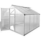 Reinforced Aluminium Greenhouse with Base Frame 6.05 m2 vidaXL