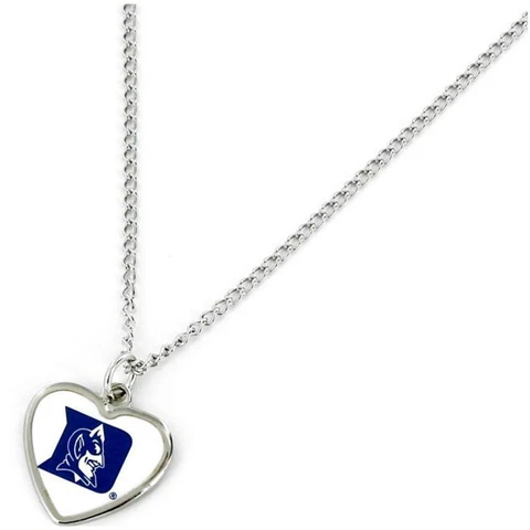 Duke Blue Devils Heart Pendant Necklace Cover