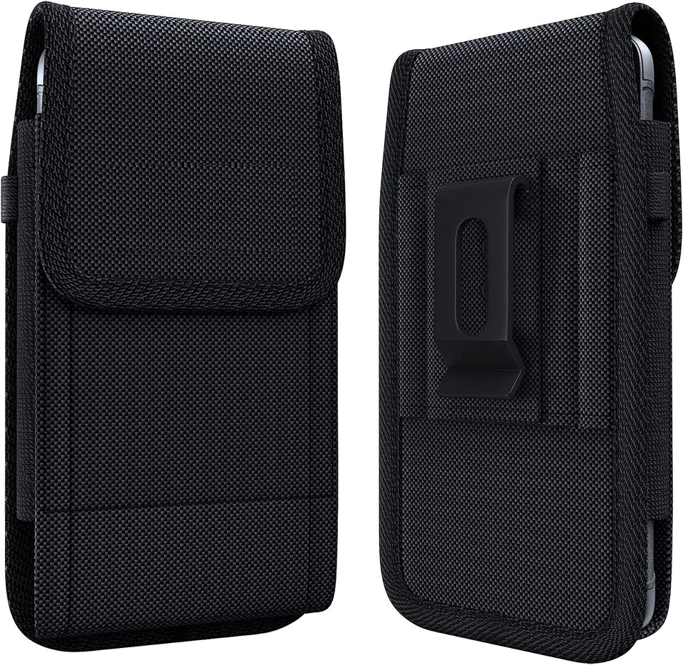 Extra Large Vertical Nylon Belt Clip Phone Case Holster For iPhone For Samsung - Image 1 of 4