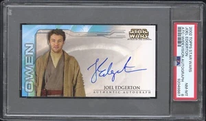 2002 Topps Star Wars Attack of Clones Widevision JOEL EDGERTON Autograph PSA 8 - Picture 1 of 1