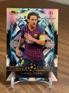 Lionel Messi 2018 2018-19 Topps Finest UEFA UCL Cornerstones #FC-LM Refractor - Picture 1 of 2