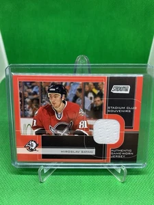 Miroslav Satan 2001-02 stadium club Authentic Game Worn Jersey - Picture 1 of 2