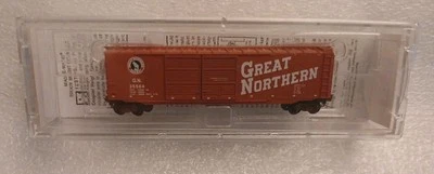 *Z* GREAT NORTHERN  50' Double Door Box Car Red Z Scale 1:220 Train GN 35564 - Image 1 of 4