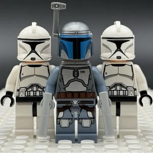 LEGO Star Wars Jango Fett (Smile) sw0468 & Two Clone Troopers - 75015 - Picture 1 of 8