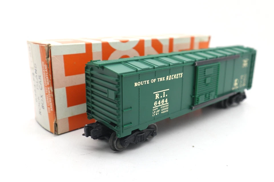 Lionel, O, 6464-75, Rock Island Green Box Car, 6464, C-8 LN/OB - Image 1 of 4