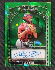 2024 Leaf Trinity Kyle Teel Green Ice Refractor AUTO 1/5 Rookie WHITE SOX #SKT1 - Bild 1 von 5