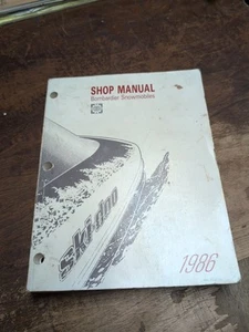 Bombardier 1986 moto de nieve manual de servicio de taller - Imagen 1 de 2