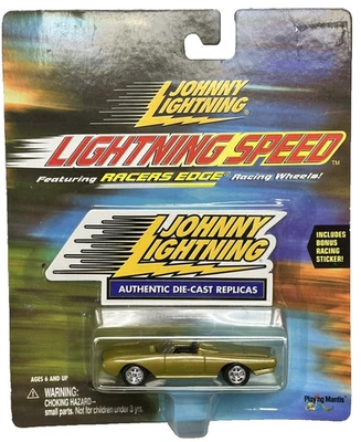 Ford T-Bird Lightning Speed 1:64 Johnny Lightning Released 2000 Racers Edge Gold - Image 1 of 4