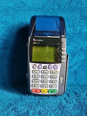 VeriFone Omni 3750 Credit Card Terminal Machine Retail Point of Sale Untested - Image 1 of 4