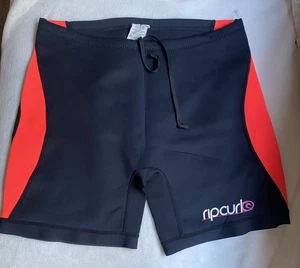 RIP CURL 80s neoprene board shorts Neon Size 14 Women’s - Picture 1 of 5