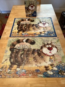 Heye 1000 Teile Puzzle Cat’s Life Marino Degano 100 % vollständig mit Box & Poster - Bild 1 von 11