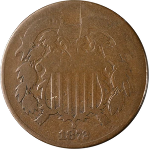1872 Two (2) Cent Piece Nice G Key Date Nice Eye Appeal Nice Strike - Picture 1 of 2