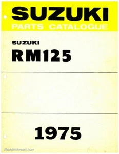 Suzuki RM125M 1975 manual de piezas de motocicleta - Imagen 1 de 1
