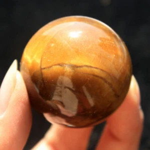 94g Natural Hermosa Esfera Ojo de Tigre Brillante Bola Curación 1 - Imagen 1 de 9