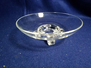 Steuben Glas Vier Fuß Glasschale, 7 3/4" x 2 5/8" - Bild 1 von 6