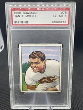 1950 Bowman Dante Lavelli #78 - Cleveland Browns - PSA 6 EX-MT Rookie RC HOF 🔥