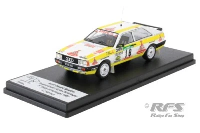 Audi Coupe Quattro Rallye Rally Portugal 1987 Rudi Stohl 1:43 Trofeu
