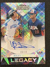 2019 Riley Greene Panini Contenders Draft Picks Legacy Signatures Diamond #9 /15