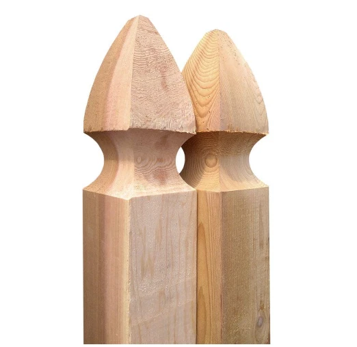 Outdoor Essentials 4 In. 5 Ft. Western Red Cedar French Gothic Fence Post 2 Pack